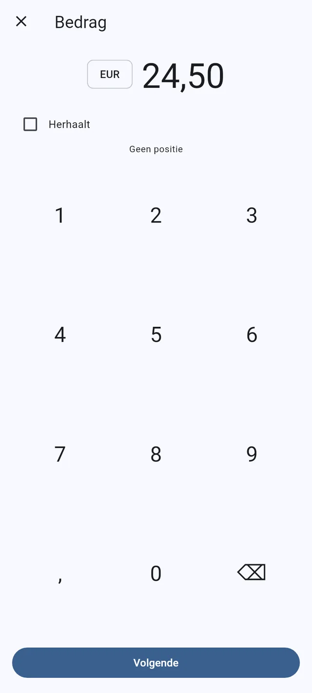 Elke uitgave, in de valuta waarin je betaalde